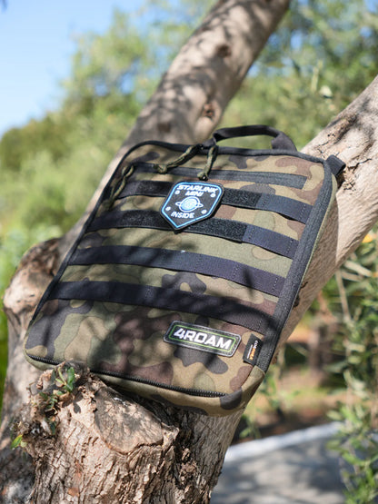 Adventure Bag for Starlink Mini. Protective case. No unpacking instant internet connection. Premium weatherproof materials. Handmade in Europe.